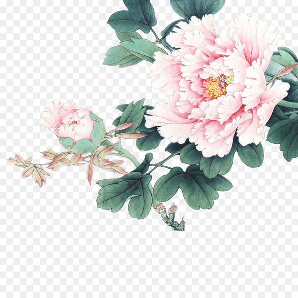 gongbi,moutan peony,chinese painting,painting,inkstick,birdandflower painting,art,blog,calligraphy,xu beihong,pink,plant,flower,artificial flower,peony,rose family,spring,petal,floristry,rosa centifolia,blossom,cut flowers,flower arranging,flower bouquet,floral design,flowering plant,png