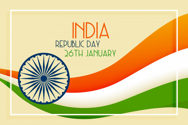 26th,hindustan,26th january,bharat,tricolour,constitution,republic,national,nation,proud,heritage,democracy,tricolor,patriotic,january,concept,greeting,day,independence,country,greeting card,indian,event,india,celebration,flag,wave,design,card