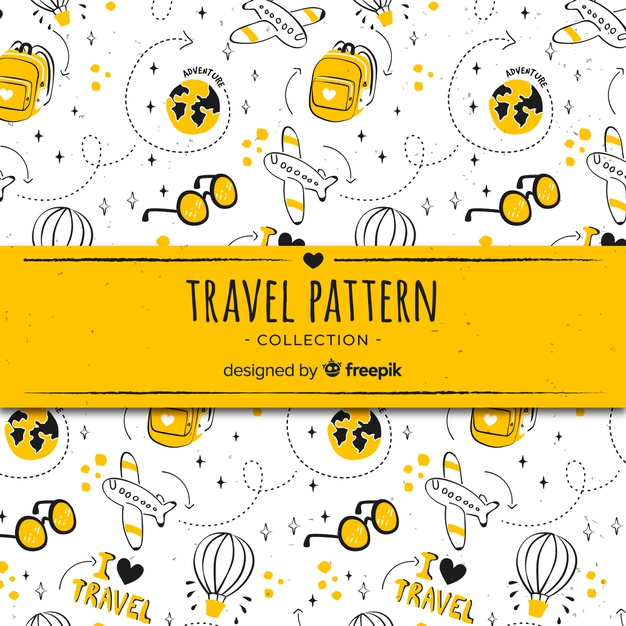 repetitive,repetition,touristic,worldwide,baggage,traveler,loop,traveling,handdrawn,journey,backpack,air,hot,holidays,trip,mosaic,vacation,tourism,hot air balloon,sunglasses,bag,balloon,plane,airplane,world,travel,pattern