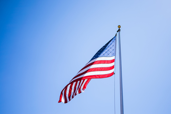 america,American flag,blue sky,democracy,design,flag,flagpole,freedom,high,patriotic,patriotism,pole,stripes,symbol,united states of america,usa,Free Stock Photo
