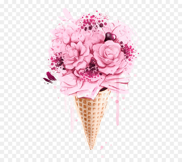 ice cream,iced coffee,cream,flower bouquet,milk,drawing,wedding,flower,watercolor painting,plastic cup,sugar,stock photography,pink,rose,ice cream cone,garden roses,rose family,petal,rose order,floral design,cut flowers,flower arranging,floristry,flowering plant,png