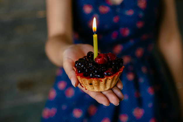 food,birthday,party,hand,light,blue,fire,fruit,color,holiday,cupcake,flame,dress,candle,sweet,dessert,eat,celebrate,basket,birthday party