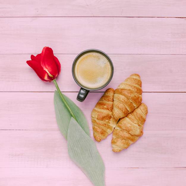 background,flower,food,coffee,table,pink,red,red background,square,pink background,bread,coffee cup,plant,flower background,drink,desk,cup,breakfast,natural,food background