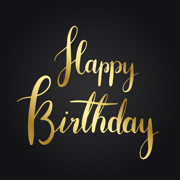 Free: Happy birthday typography style vector 