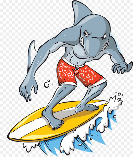 Free: Cartoon Surfing Extreme sport Clip art - Cartoon sea surfing ...