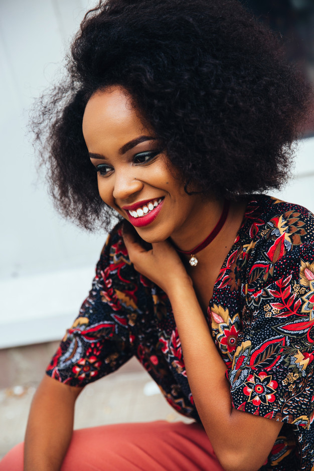 fashion,pink,hair,cute,black,smile,happy,photo,colorful,white,makeup,person,lips,teeth,model,lady,african,fashion girl,female,young