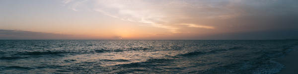 coast,horizon,landscape,ocean,panorama,panoramic,sea,shore,sunrise,sunset,water,waves,Free Stock Photo