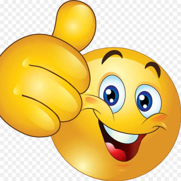 thumb signal,smiley,emoticon,wink,blog,yes and no,emoji,yellow,smile,happiness,png