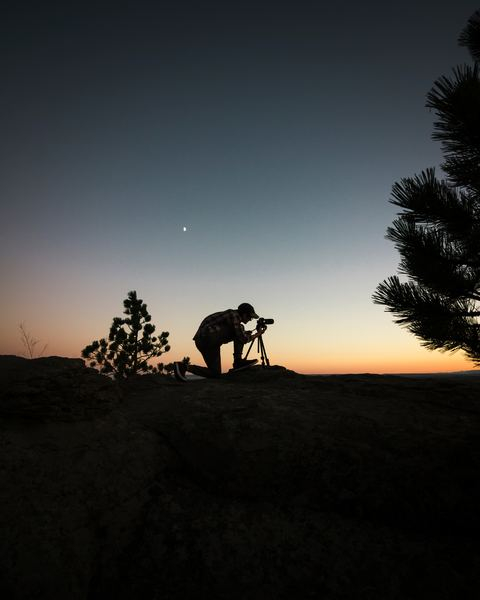 scouting,outdoor,forest,tree,forest,wood,moon,night,dark,man,male,silver,tree,sunset,photographer,photo,montana,night,shiloette,tripod,star,free images