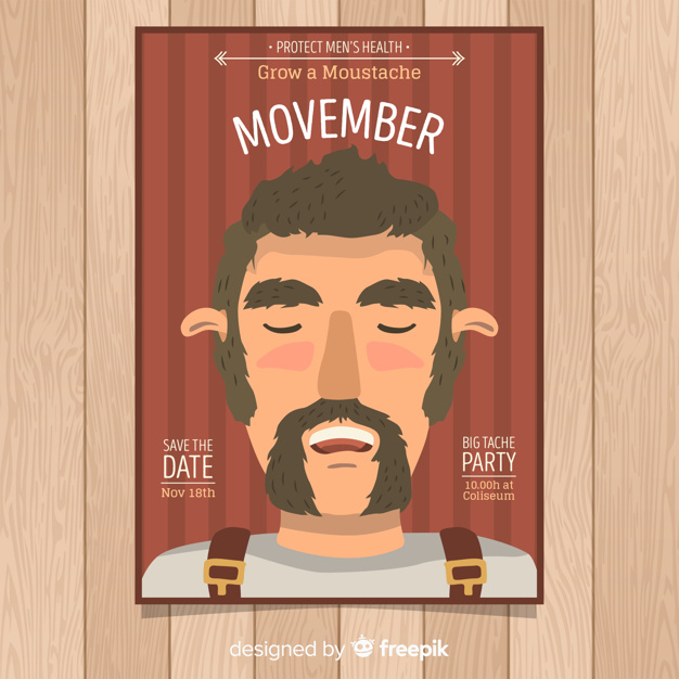 Free Movember Poster Template Nohatcc 5101