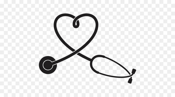 stethoscope,heart,nursing,registered nurse,cardiac nursing,medicine,health care,decal,sticker,licensed practical nurse,pulse,body jewelry,symbol,line,black and white,png