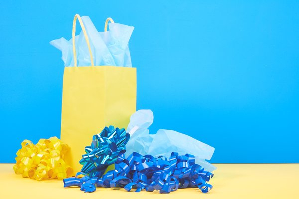  blue,gift,yellow,present,ribbons,gift bag,decorations, shopping api