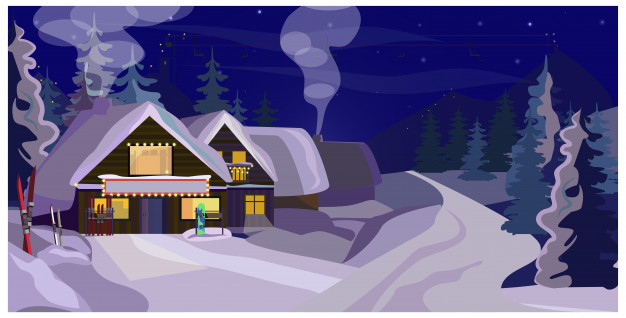 background,christmas,christmas background,winter,snow,house,cartoon,landscape,cute,art,graphic,colorful,holiday,flat,colorful background,winter background,drawing,illustration,village