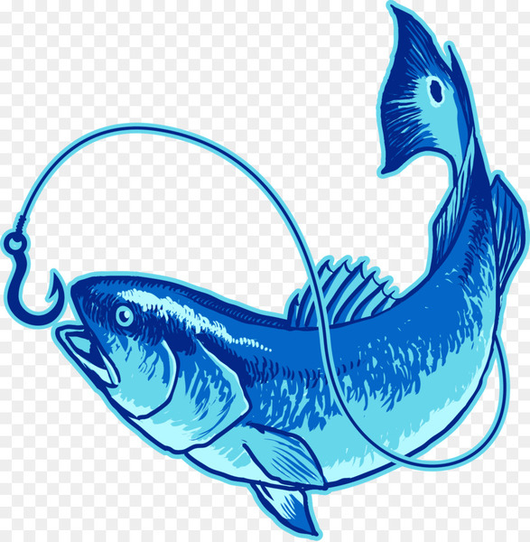Free: Fish Hooked On Tail Charters, LLC Red drum Clip art - fish hook 