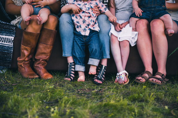 adult,barefoot,child,clothing,daughter,family,garden,green,group,holding,little,outdoors,parent,park,relaxing,sitting,small,young,affection,boy,brother,casual,caucasian,cuddling,emotions,feet,female,generations,grass,happiness,jeans,kid,male,mother,nature,offspring,outdoor,parenthood,people,sister,spring,together,youth