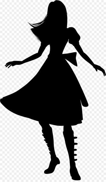 silhouette,dress,character,fiction,black m,blackandwhite,fictional character,png