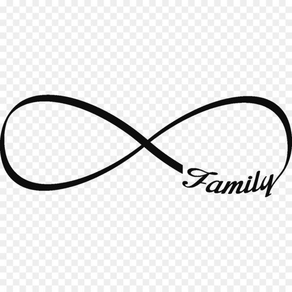 infinity symbol,infinity,sticker,family,wall decal,symbol,decal,desktop wallpaper,angle,area,text,brand,black,line,fashion accessory,circle,black and white,png