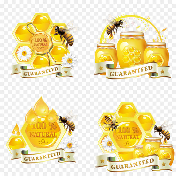 bee,honey,honey bee,honeycomb,beehive,jar,poster,royal jelly,animation,nectar,food,yellow,png