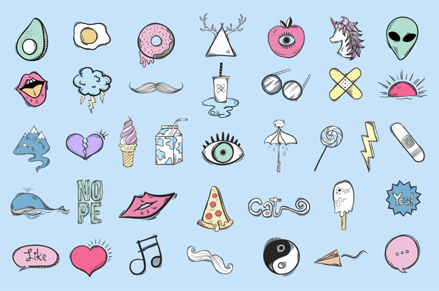 design,icon,graphic design,ice cream,cute,icons,art,hipster,doodle,graphic,unicorn,ice,group,symbol,creativity,donut,cream,fantasy,cool,words