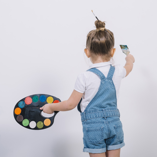 house,hand,light,home,brush,cute,art,color,rainbow,wall,kid,child,room,square,white,decoration,creative,paint brush,painting,jeans