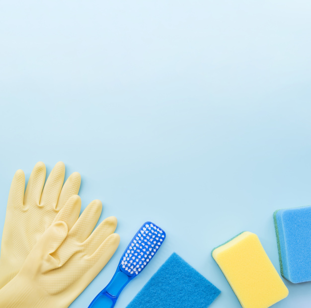 copyspace,housework,composition,housekeeping,sponge,objects,hygiene,gloves,products,wash,bath,clean,product,cleaning