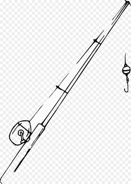 Free: Fishing Rods Drawing Fishing line Clip art - fishing pole 