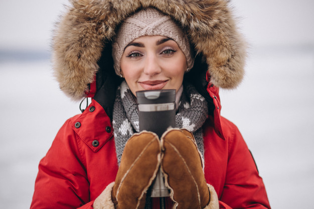 red jacket,winter jacket,charming,hot tea,woman happy,outside,cheerful,outdoors,looking,smiling,pretty,adult,holding,frost,drinking,winter clothes,beauty woman,cell,lifestyle,portrait,beautiful,sweater,happy people,lake,jacket,scarf,young,cellphone,female,hot,picture,fashion girl,cold,fun,clothing,thinking,teeth,modern,ice,happy holidays,person,white,holiday,happy,tea,smile,beauty,red,girl,nature,fashion,woman,travel,snow,people,winter