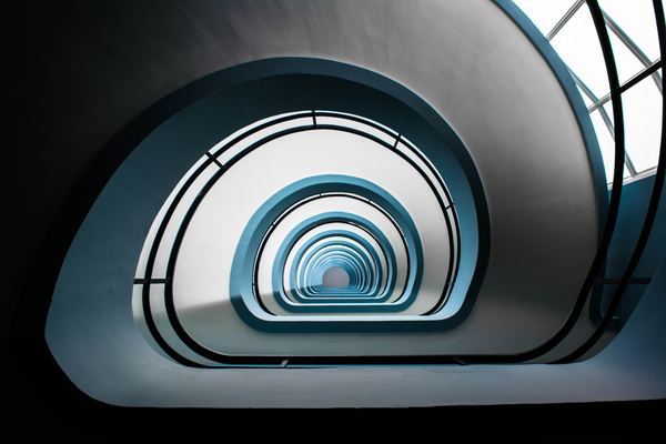 shape,line,city,architecture,white,stair,empty,rock,background,staircase,spiral,curve,architecture,building,shadow,sunlight,depth,urban,blue,circle,stair,free pictures