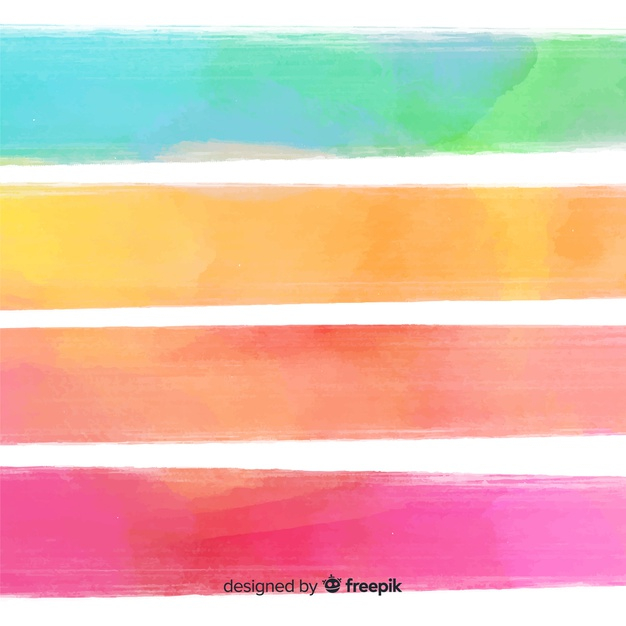 Free: Watercolor stripes background 