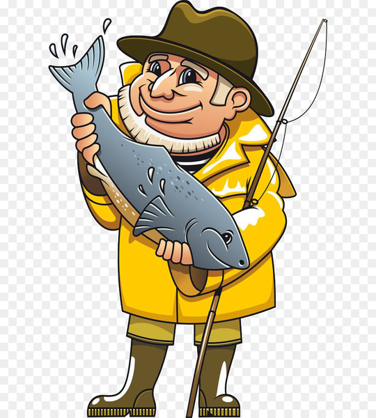 Free: Fisherman Royalty-free Fishing Clip art - Fishing old man 