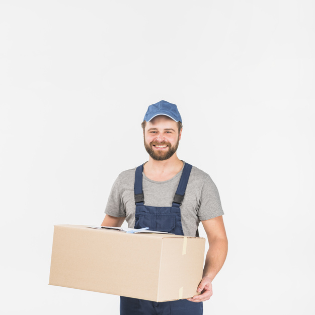 square format,looking at camera,studio shot,copy space,carrying,overall,brunette,format,cheerful,casual,handsome,friendly,standing,looking,copy,big,smiling,occupation,parcel,shot,adult,holding,courier,carton,delivery man,male,positive,cardboard,packaging box,square background,order,holding hands,background white,professional,uniform,young,light background,studio,cap,package,service,background blue,beard,worker,job,person,white,square,clothes,happy,white background,delivery,space,blue,box,man,camera,light,hand,blue background,background