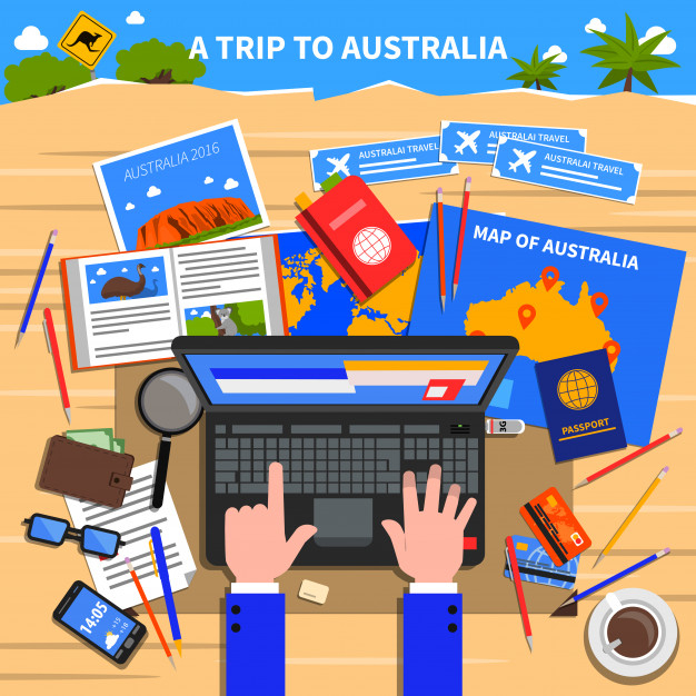 uluru,preparations,calculating,sights,expenses,continent,destination,mount,booking,symbols,credit,kangaroo,guide,visa,tourist,flat background,cover book,tickets,background poster,planning,country,passport,trip,australia,print,decorative,title,credit card,illustration,poster template,flat,hotel,pencil,glasses,flyer template,plane,book cover,laptop,art,wallpaper,layout,typography,phone,map,money,template,book,travel,card,cover,people,poster,flyer,background