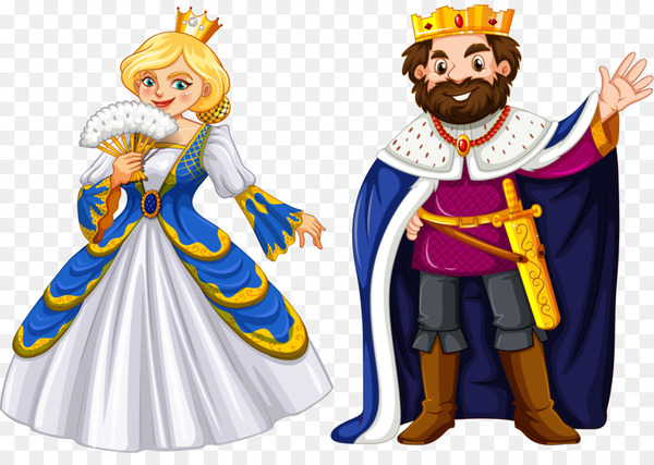 King Queen Cartoon, Vectors