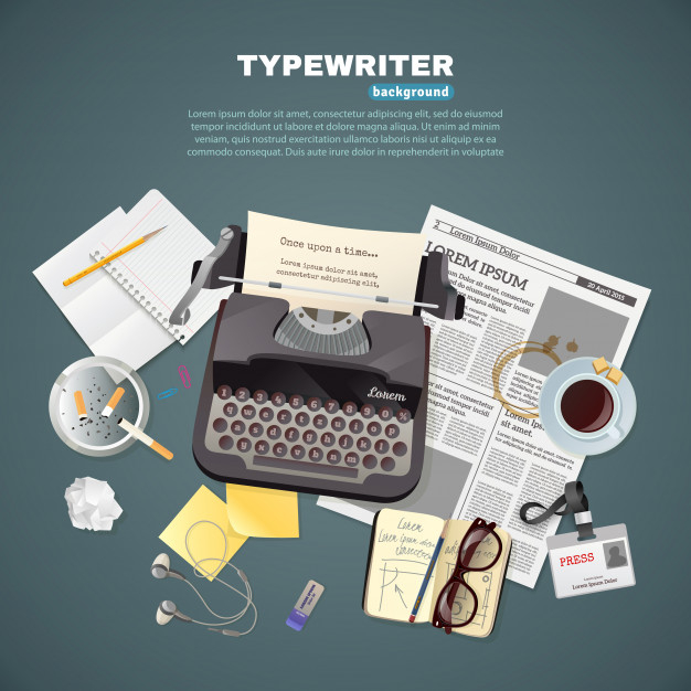 typewriter background