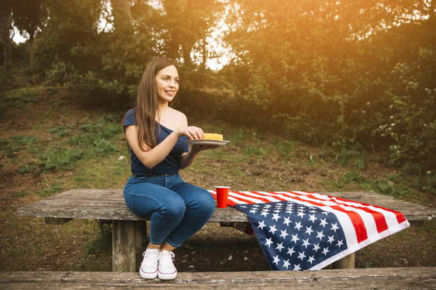 food,party,summer,table,independence day,flag,space,celebration,smile,happy,garden,stars,colorful,holiday,drink,park,vacation,picnic,lady,usa