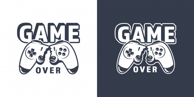 Gaming Club Ad with Gamepad on Bright Gradient Online Logo Template -  VistaCreate