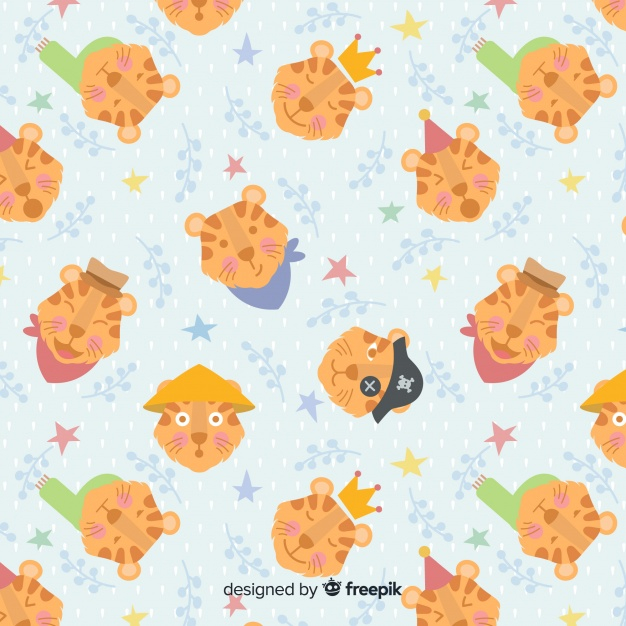 background,pattern,crown,animal,background pattern,animals,jungle,stripes,tiger,king,pattern background,pirate,mosaic,queen,faces,handdrawn,king crown,wild,loop,costume