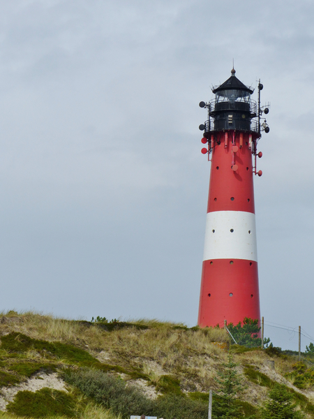 cc0,c1,lighthouse,sylt,coast,red,white,building,striped,tower,holiday,free photos,royalty free