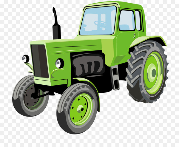 Green tractor illustration, John Deere Tractor, Tractor, car, agriculture,  vehicle png