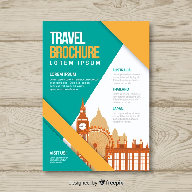 City Guide Brochure Template Vector Download