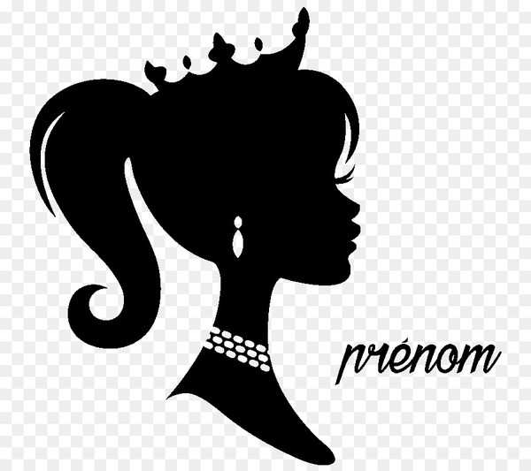 barbie,silhouette,drawing,barbie girl,art,logo,barbie the princess  the popstar,black,black and white,head,text,monochrome photography,monochrome,graphic design,joint,neck,png