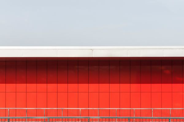 texture,pattern,wall,color,wall,building,space,background,copy space,wall,sky,red,tile,railing,building,architecture,modern design,abstract,minimal,outdoors,sunlight,free stock photos