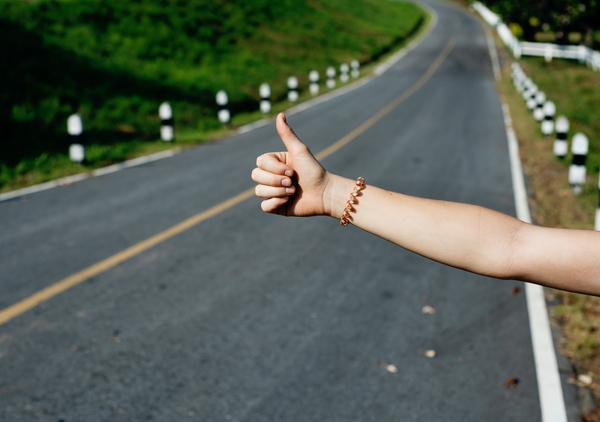 nature,grass,people,hands,thumbs,up,hitchhike,road