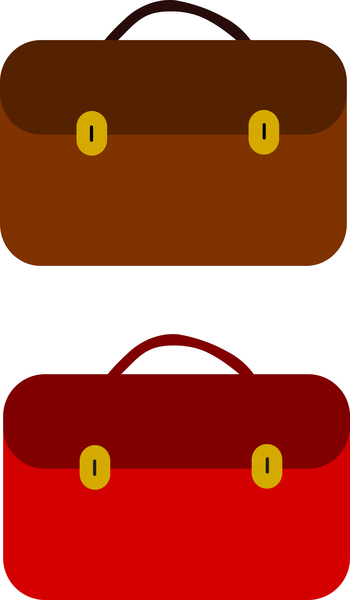 briefcase,illustration,drawing,icon,business,case,documents,bag,isolated,white background,red,brown,color,work,clipart,vector,graphic