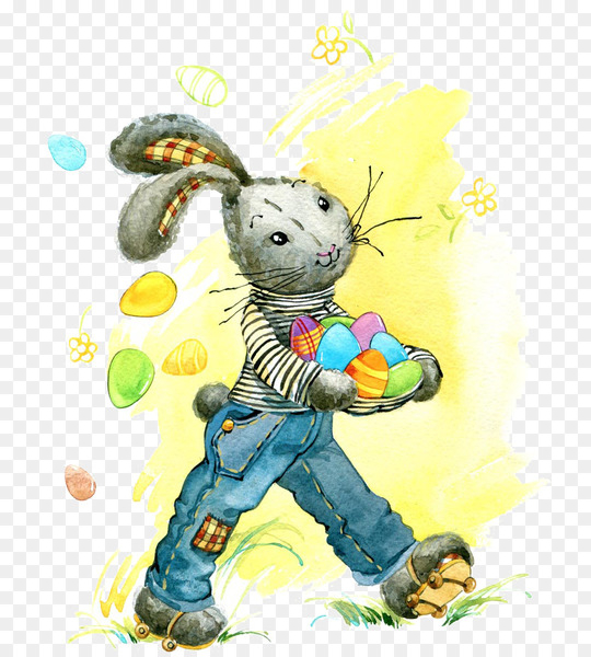 easter bunny,rabbit,hare,cartoon,easter,art,rabits and hares,vertebrate,fictional character,organism,png