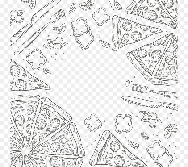 hamburger,pizza,italian cuisine,pasta,fast food,food,ingredient,restaurant,royaltyfree,olive,encapsulated postscript,cheese,line art,angle,symmetry,area,visual arts,point,circle,artwork,monochrome,line,drawing,black and white,png