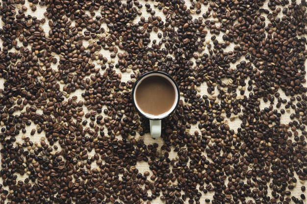 background,coffee,texture,table,coffee cup,drink,desk,cup,brown,coffee beans,dark background,brown background,simple background,texture background,dark,simple,fresh,liquid,seed,view