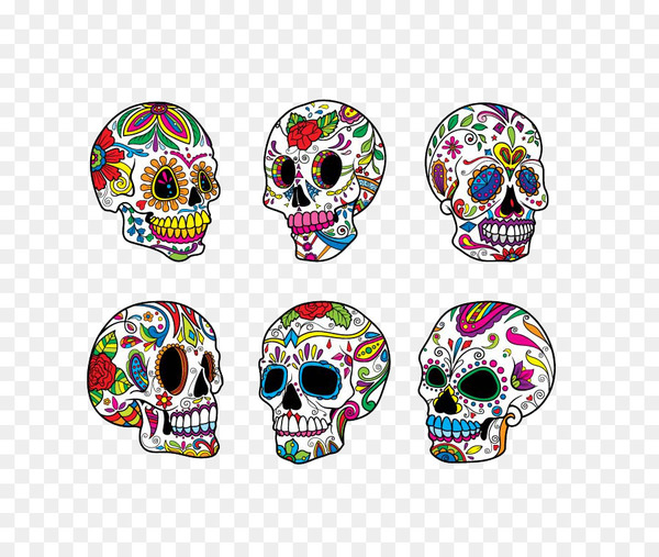 calavera,skull,day of the dead,color,skull art,visual design elements and principles,drawing,art,bone,png
