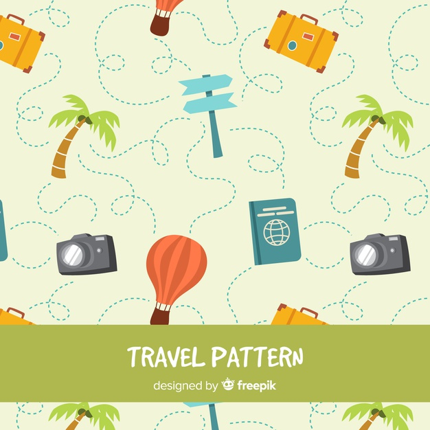 repetitive,repetition,touristic,worldwide,baggage,traveler,loop,traveling,journey,suitcase,air,hot,passport,holidays,trip,mosaic,vacation,tourism,hot air balloon,palm,palm tree,flat,sign,balloon,world,camera,travel,tree,pattern