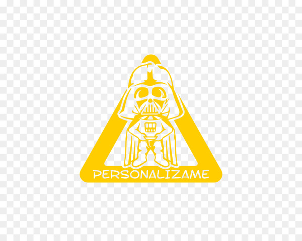 anakin skywalker,star wars,darth,text,sticker,car,infant,logo,vinyl group,adhesive,triangle,yellow,line,area,brand,cone,symbol,png